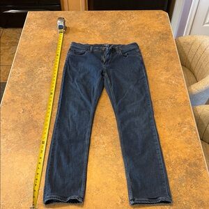 PAIGE Men's Dark Blue Slim Fit Jeans